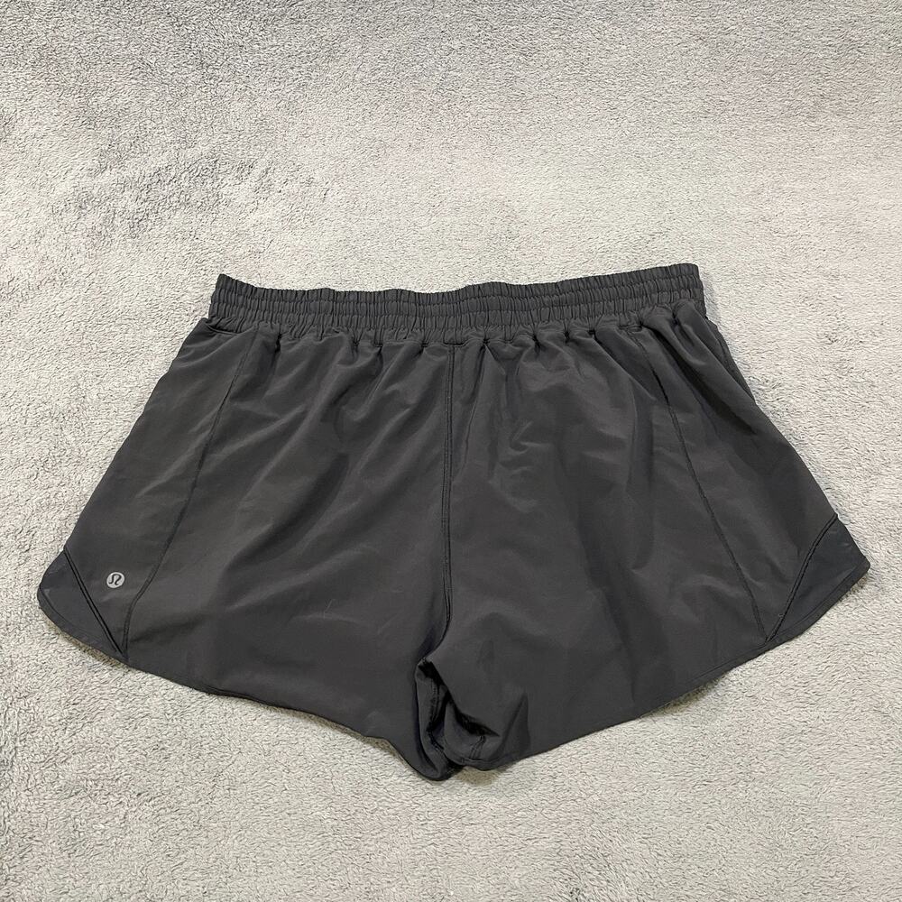 Lululemon Black Workout Gym Activewear Athletic Running Shorts Women's Size 16